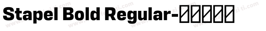 Stapel Bold Regular字体转换